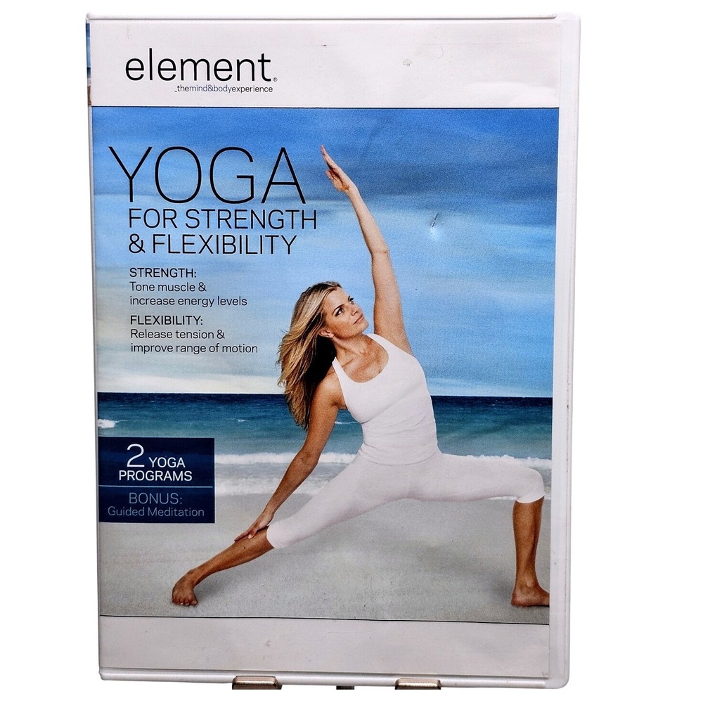 Yoga For Strength Flexibility Element Womens DVD White Ashley Turner 13132607504